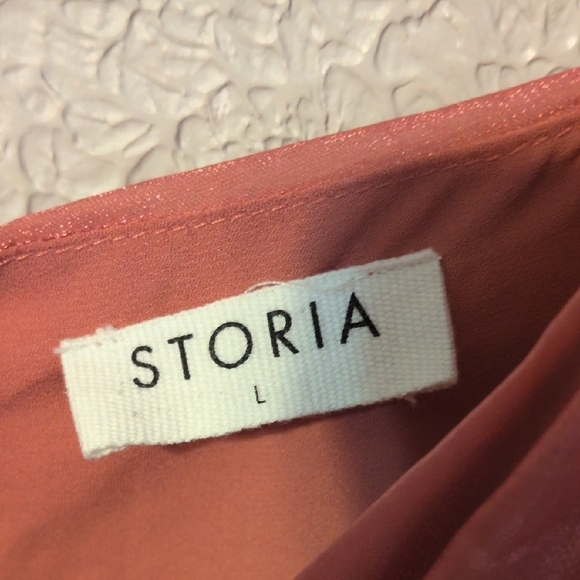 Storia Rose-Pink Puff Sleeve Maxi Dress - Picture 4 of 6